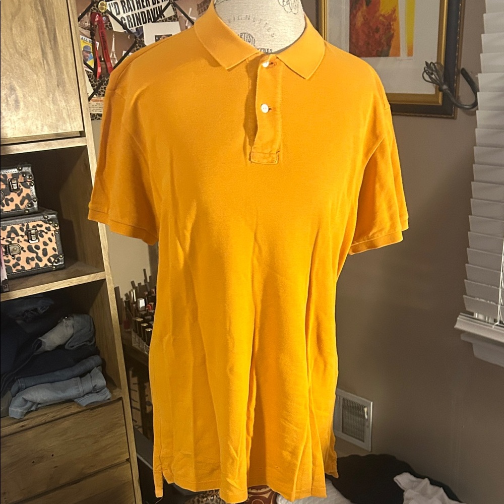 J Press Orange Polo Shirt - Large